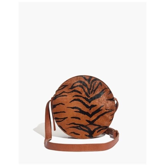 Madewell The Simple Circle Crossbody Bag Handbag Purse With Calf Hair NWT - Picture 2 of 15